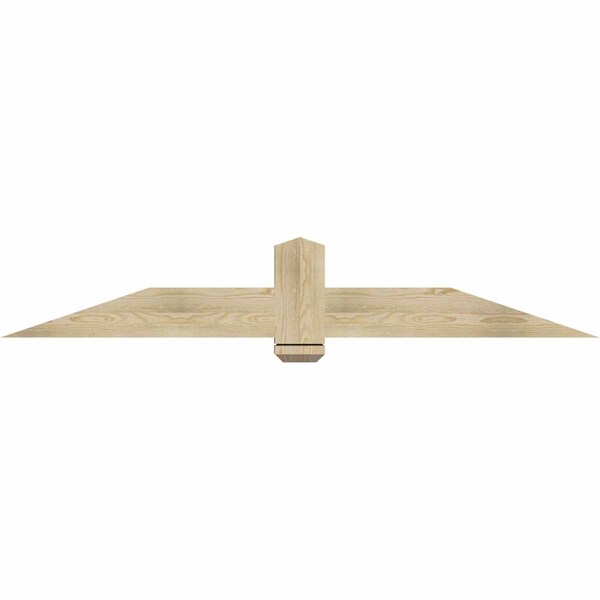 Ekena Millwork Eugene Rough Sawn Timber Gable Bracket, Douglas Fir, 72"W x 12"H x 4"D x 6"F, 4/12 Pitch GBW072X12X0406EUG00RDF - main